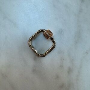 Marla Aaron Meander Lock Silver and Rose Gold, Greek Key necklace or bracelet